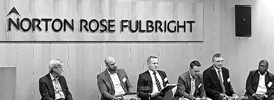 Panel members at the Norton Rose Fulbright insurance discussion